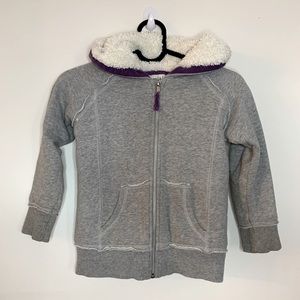 Mini Boden grey Hoodie Sz 5-6 years